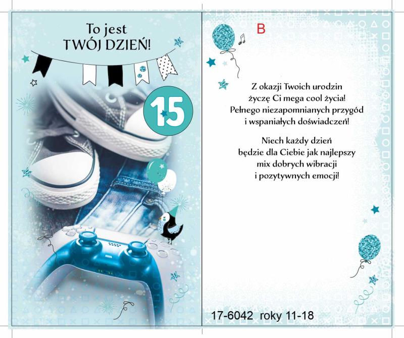 KARNET OKOLICZNOŚCIOWY URODZINY 11-18