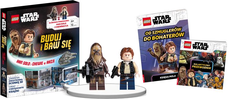 KSIĄŻECZKA LEGO STARS WARS.HAN SOLO I CHEWIE W AKCJI