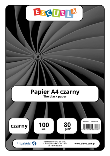 PAPIER KSERO A4 80G ESCUELA CZARNY