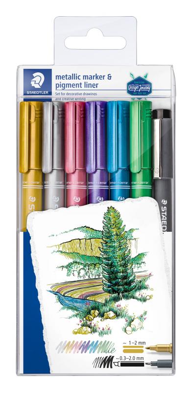 MARKER METALICZNY OKRĄGŁA KOŃCÓWKA M A6 +308C2-9GRATIS STAEDTLER