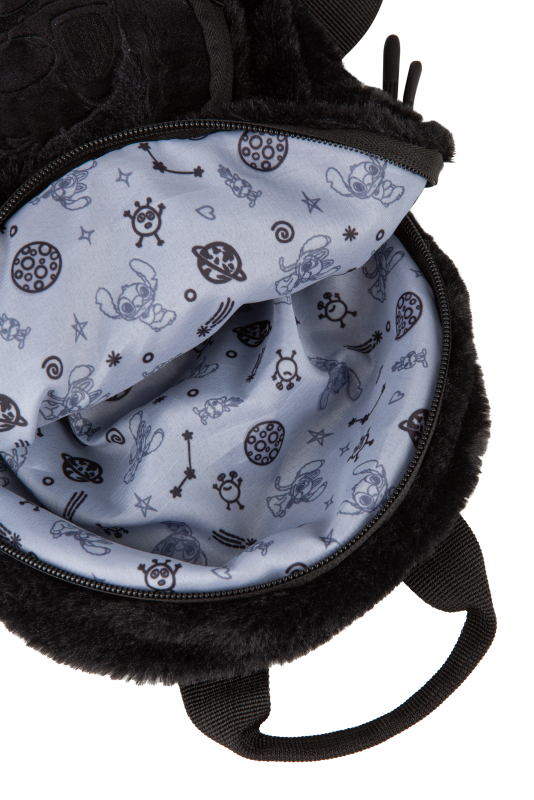 PLECAK DZIECIĘCY (10) STITCH BLACK, DISNEY FLUFFY