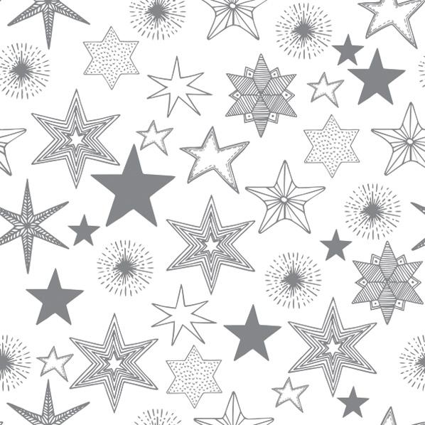 SERWETKI DAISY WZORY GWIAZDKA#ŚWIĘTA