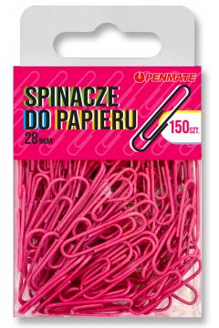SPINACZE DO PAPIERU 28 MM RÓŻOWE PENMATE