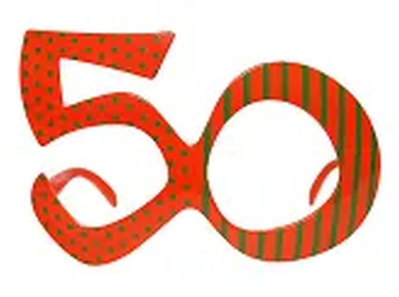 OKULARY 50 POMARAŃCZOWY