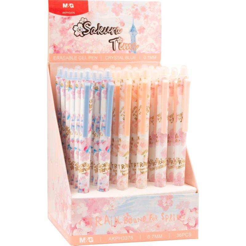 DŁUGOPIS WYMAZYWALNY SAKURA TIME AUTOMATYCZNY 0,5 NIEBIESKI A/36 MG