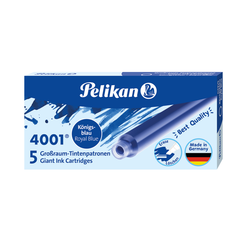NABOJE PELIKAN DŁUGIE NIEBIESKIE