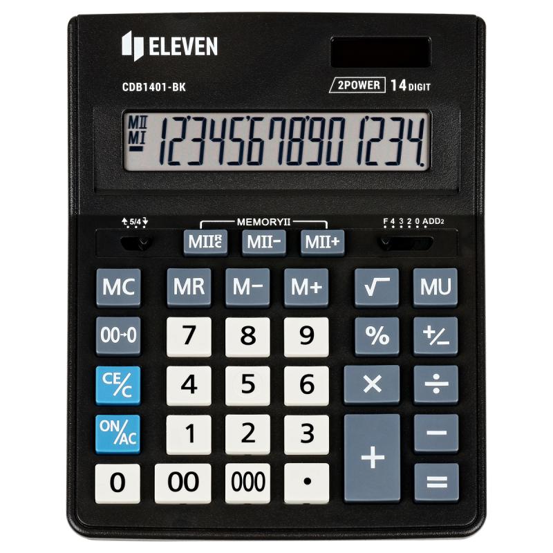 KALKULATOR ELEVEN CDB1401-BK BIUR.
