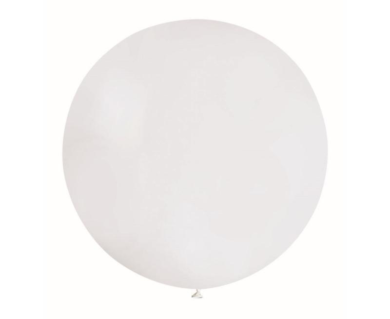 BALON G220 KULA PASTEL 0,75M BIAŁA