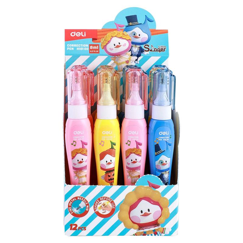 KOREKTOR W PIÓRZE 8ML BUMPES MIX KOLORÓW DELI