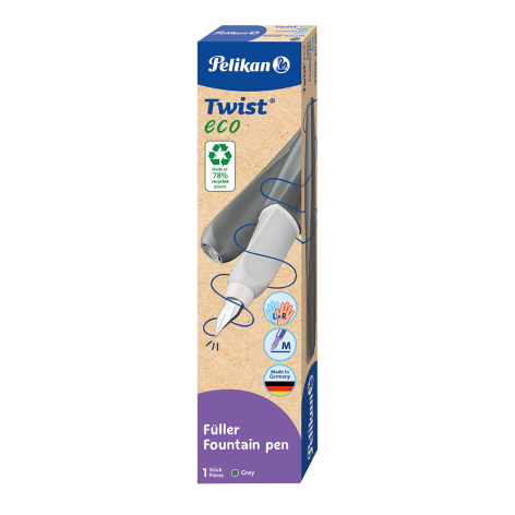PIÓRO WIECZNE TWIST ECO P457 M SZARE