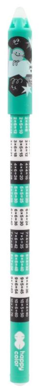 DŁUGOPIS WYMAZYWALNY TABLICZKA MNOŻENIA 0,5MM NIEBIESKI HAPPY COLOR