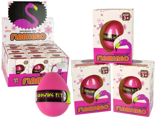 ROSNĄCE JAJO FLAMING 6CM RÓŻOWE