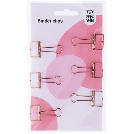 KLIPY MESHU DO PAPIERU 19MM ROSE GO A/6