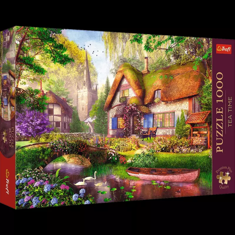 PUZZLE 1000 TREFL UROCZA CHATKA W LESIE