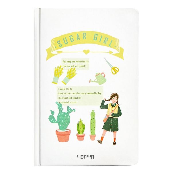 PLANER, NOTES B6/112K SUGAR GIRL, ZIELONY