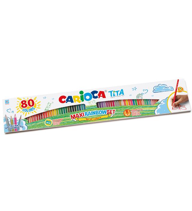KREDKI 80 OŁÓWKOWE CARIOCA TITA 42890