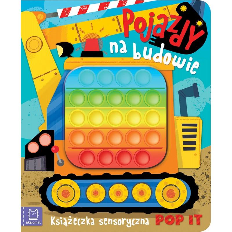 KSIĄŻECZKA SENSORYCZNA POP IT POJAZDY NA BUDOWIE