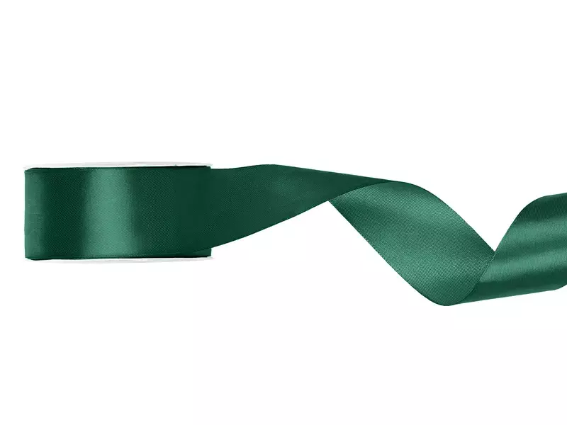 TASIEMKA SATYNOWA 25MM/25M BUTELKOWA ZIELEŃ