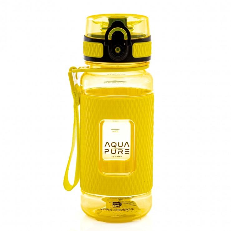 BIDON AQUA PURE BY ASTRA 400 ML - NEON YELLOW