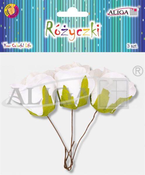 RÓŻYCZKI NA DRUCIKACH PKW-5908 15 Cm, op. 3szt.