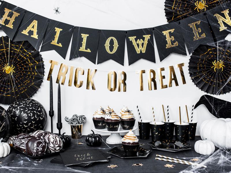 BANER HALLOWEEN CZARNY 20X175CM