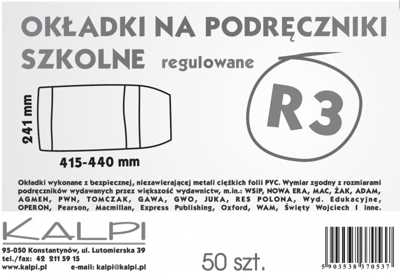 OKŁADKA R3 KALPI WYS. 24,1 A/50