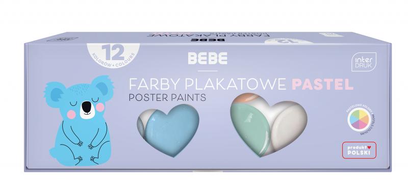 FARBY PLAKATOWE 12X20ML BB PASTEL BBI