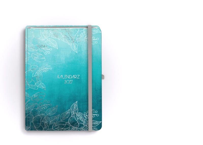KALENDARZ A5 BOTANICAL DZIENNY OCEAN