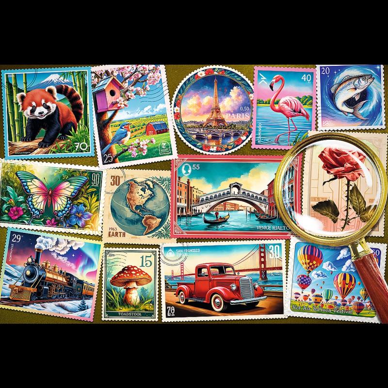 PUZZLE 300 TREFL ZNACZKI POCZTOWE