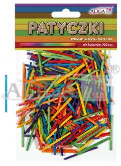 PATYCZKI PK-0173 MIX KOLORÓW OP.500SZT