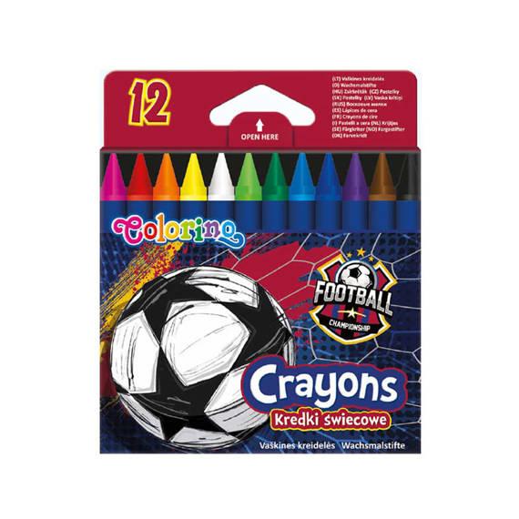 KREDKI ŚWIECOWE CP 12 KOL FOOTBALL COLORINO