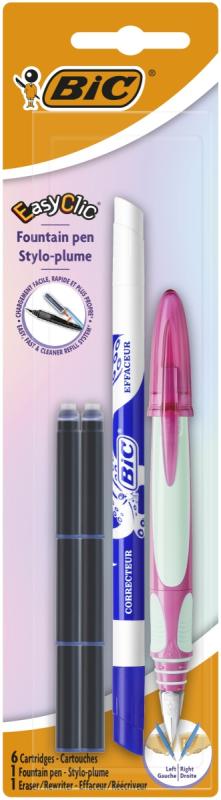 DŁUGOPIS BIC EASY CLIC STANDARD BL1+6W+1W