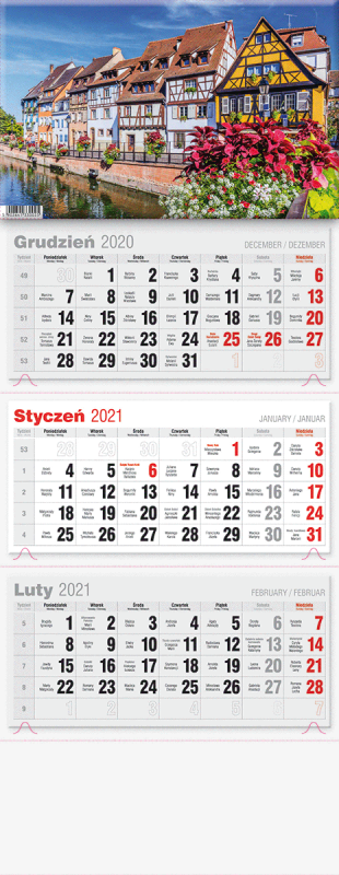 KALENDARZ TRÓJDZIELNY LUX 2027