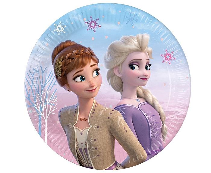 TALERZYKI PAPIEROWE FROZEN2 WIND SPIRIT 23CM A8