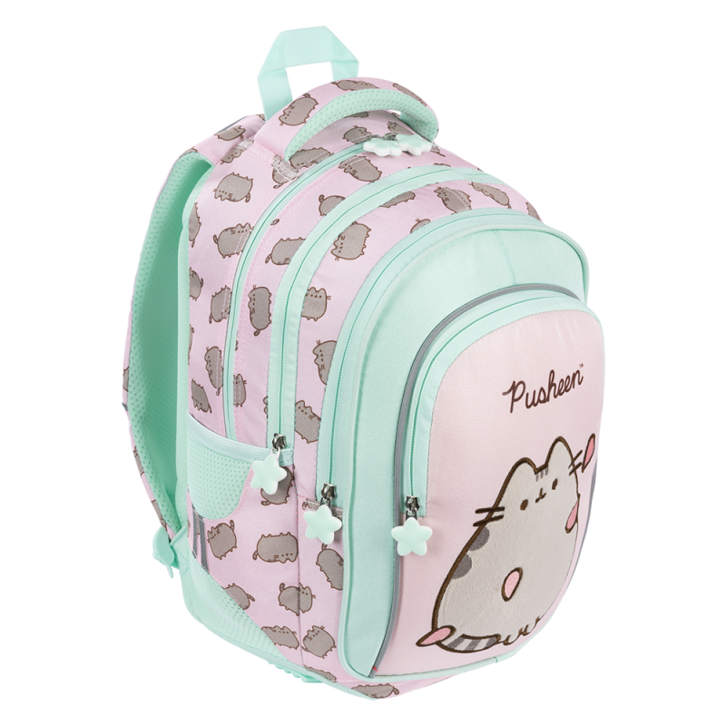 PLECAK 4-KOMOROWY BPL-58 PUSHEEN PINK