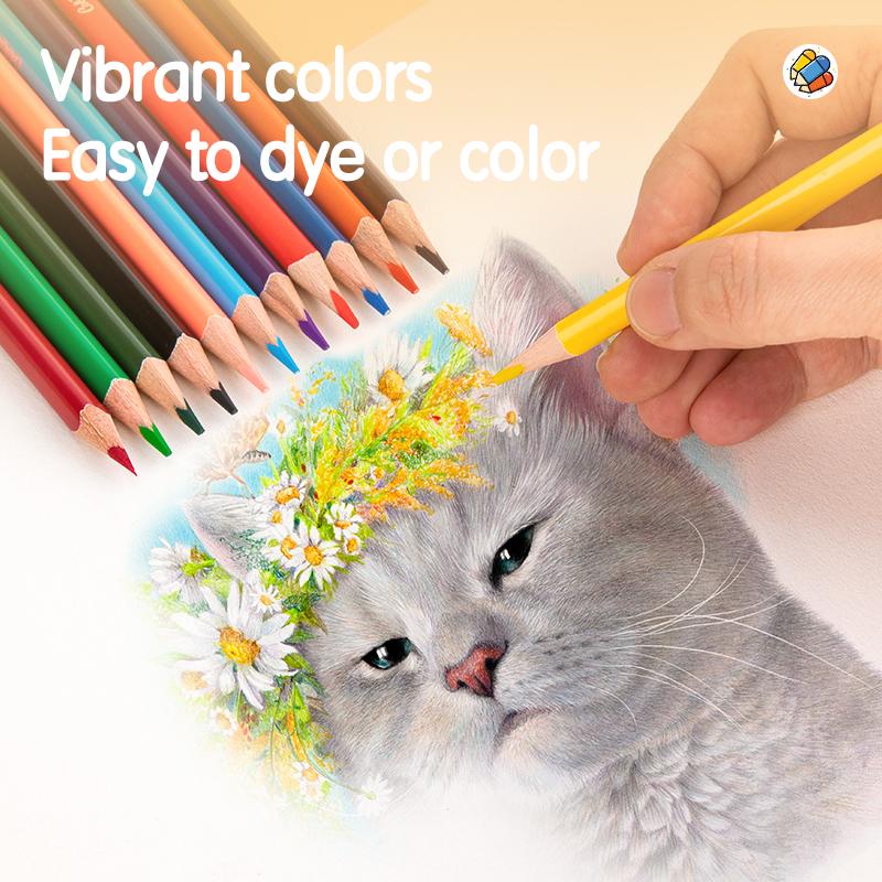 KREDKI 12 OŁÓWKOWE TRÓJKĄTNE COLORUN DELI