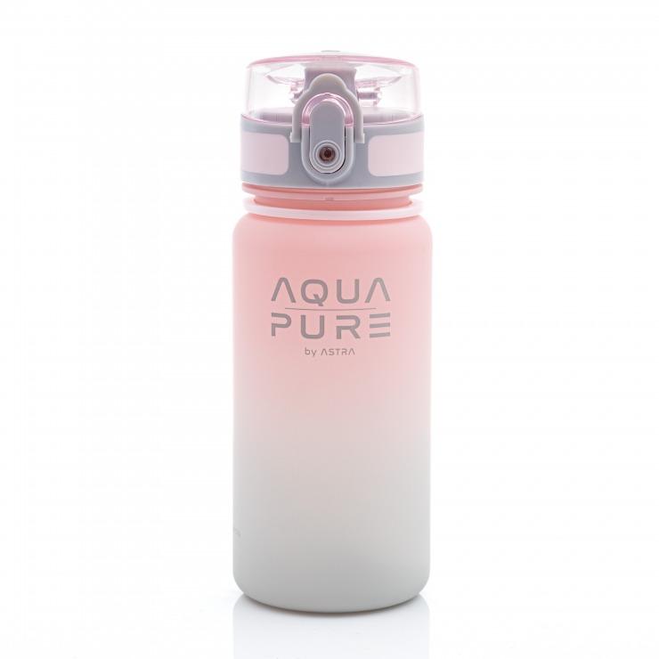 BIDON AQUA PURE BY ASTRA 400 ML - PINK/GREY