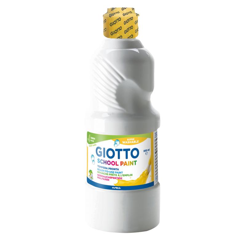 GIOTTO SCHOOL PAINT 500ML WHITE