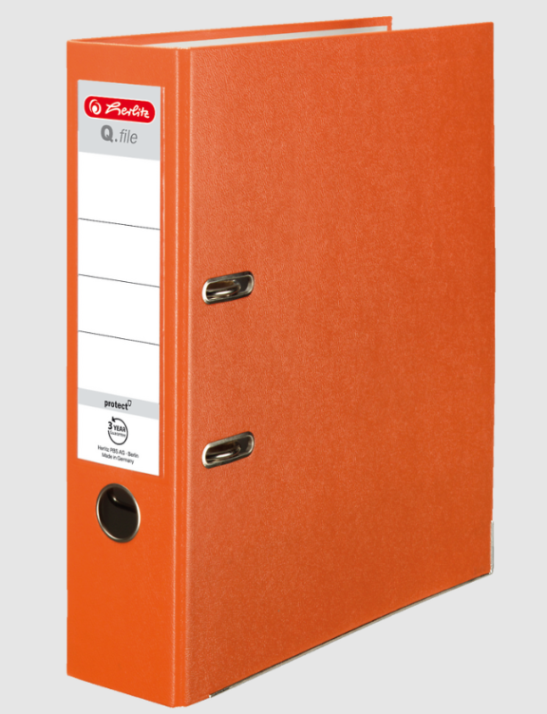 SEGREGATOR A4/8 HERLITZ PP POMARAŃCZOWY Q.FILE