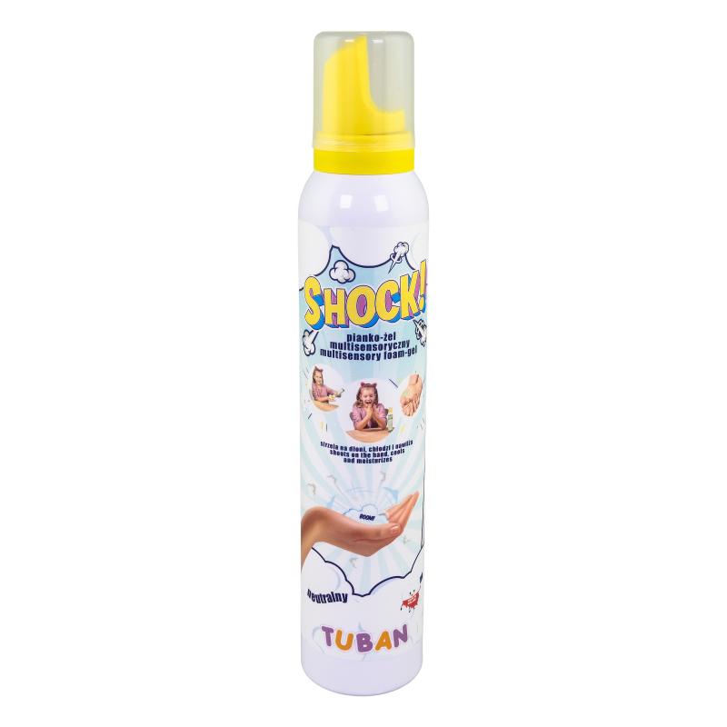 MULTISENSORYCZNY PIANKO-ŻEL SHOCK! 200ML NEUTRALNY TUBAN