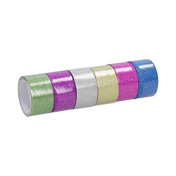 TAŚMA Z BROKATEM 18MM ZIELONA