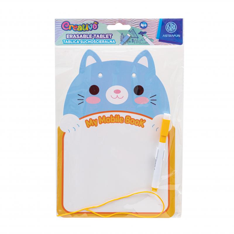 TABLICA SUCHOŚCIERALNA ASTRAFUN 24,5 × 16,5cm - Jednorożec, Miś, Panda