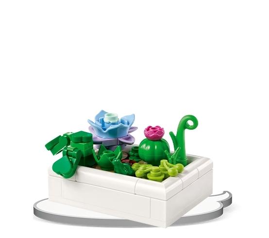 MINIATUROWY PUSTYNNY OGRÓD BOTANICALS LEGO + KSIĄŻECZKA