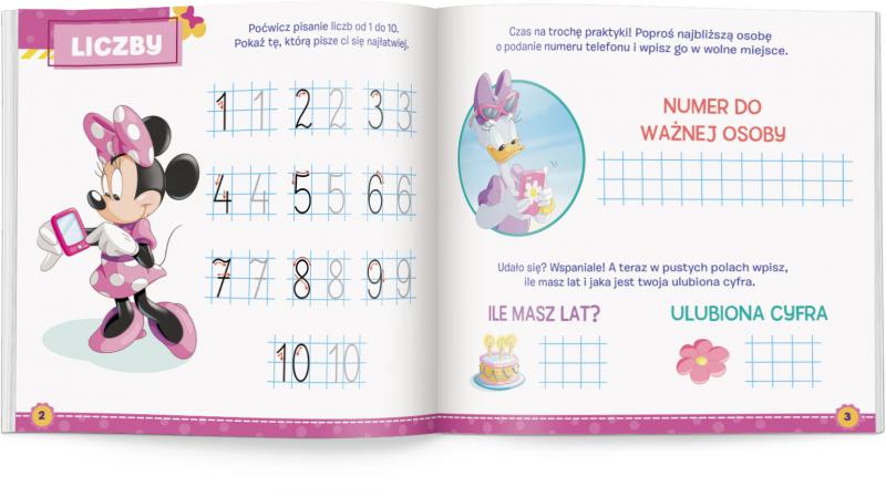 KSIĄŻECZKA DISNEY UCZY MINNIE. ELEMENTARZ PRZEDSZKOLAKA 5 LAT BANER