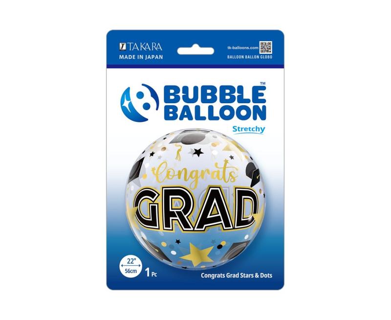BALON TAKARA CONGRATS GRAD STARS & DOTS 22 CALI