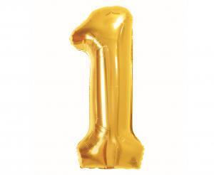 BALON FOLIOWY B&C CYFRA 1 ROYAL GOLD