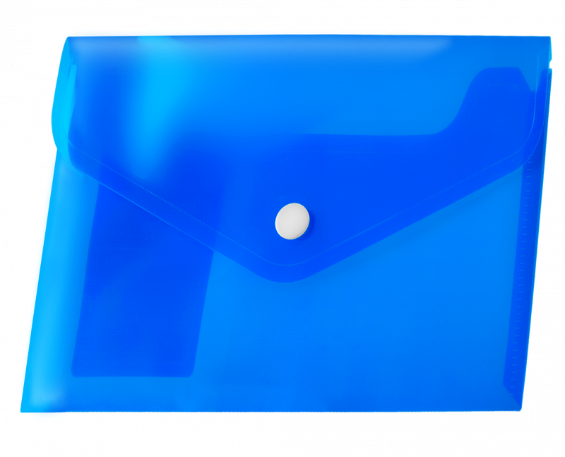 KOPERTA PP A4 NA ZATRZASK NIEBIESKA