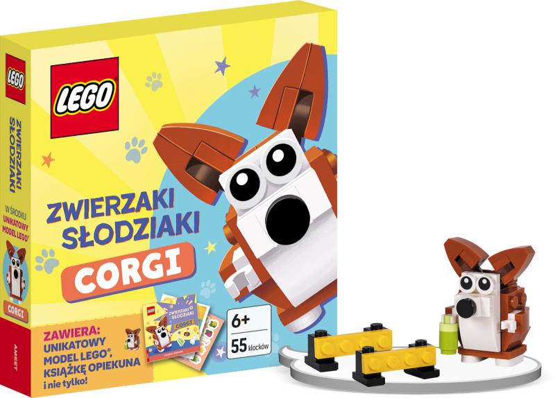 KSIĄŻECZKA LEGO MASTER BRAND. ZWIERZAKI SŁODZIAKI. CORGI