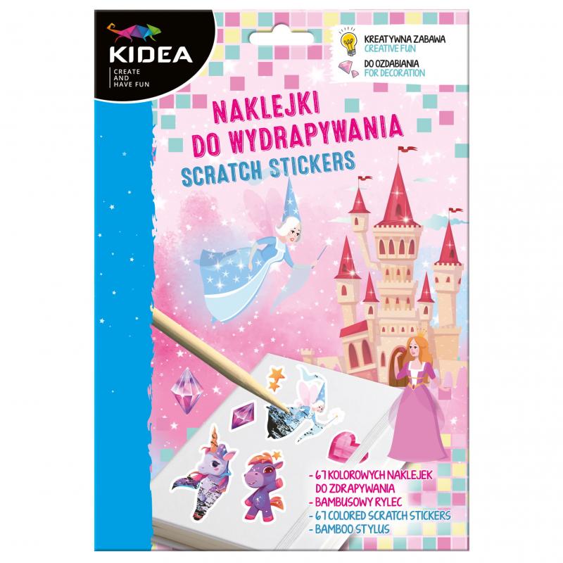 NAKLEJKI DO WYDRAPYWANIA MAGICZNY ŚWIAT KIDEA