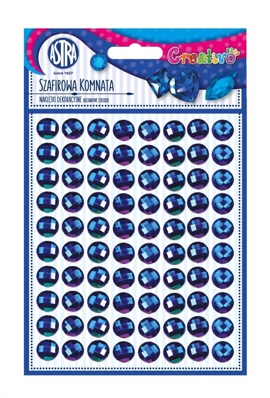 NAKLEJKI NIEBIESKIE SZAFIROWA KOMNATA